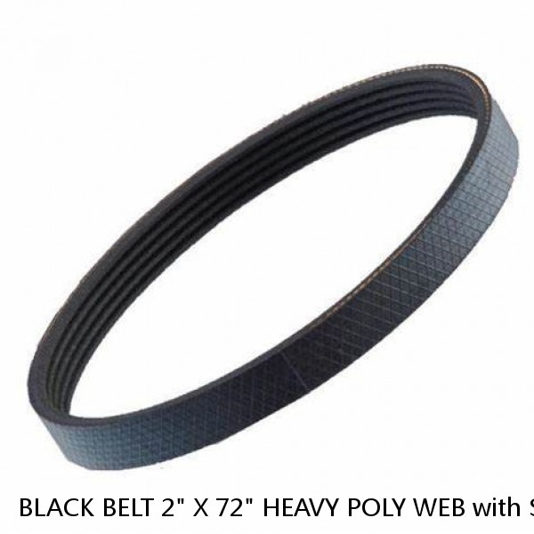 BLACK BELT 2" X 72" HEAVY POLY WEB with SIDE RELEASE BUCKLE Federal