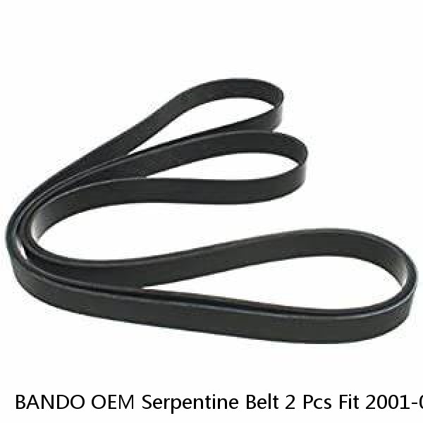 BANDO OEM Serpentine Belt 2 Pcs Fit 2001-06 CHEVROLET, GMC V8 8.1L Alte 105 Amp  #1 image